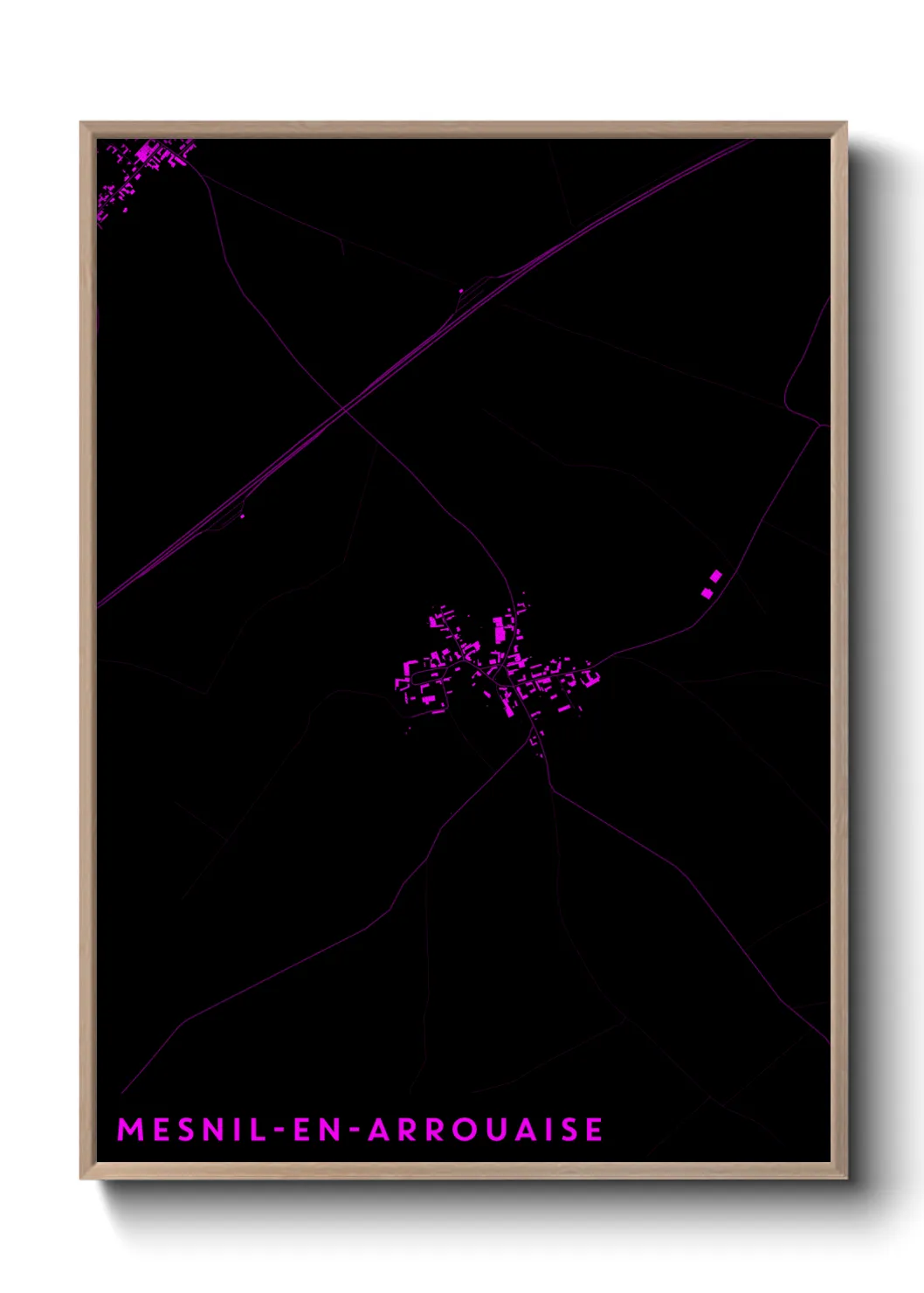 Une affiche de carte sur Mesnil-en-Arrouaise