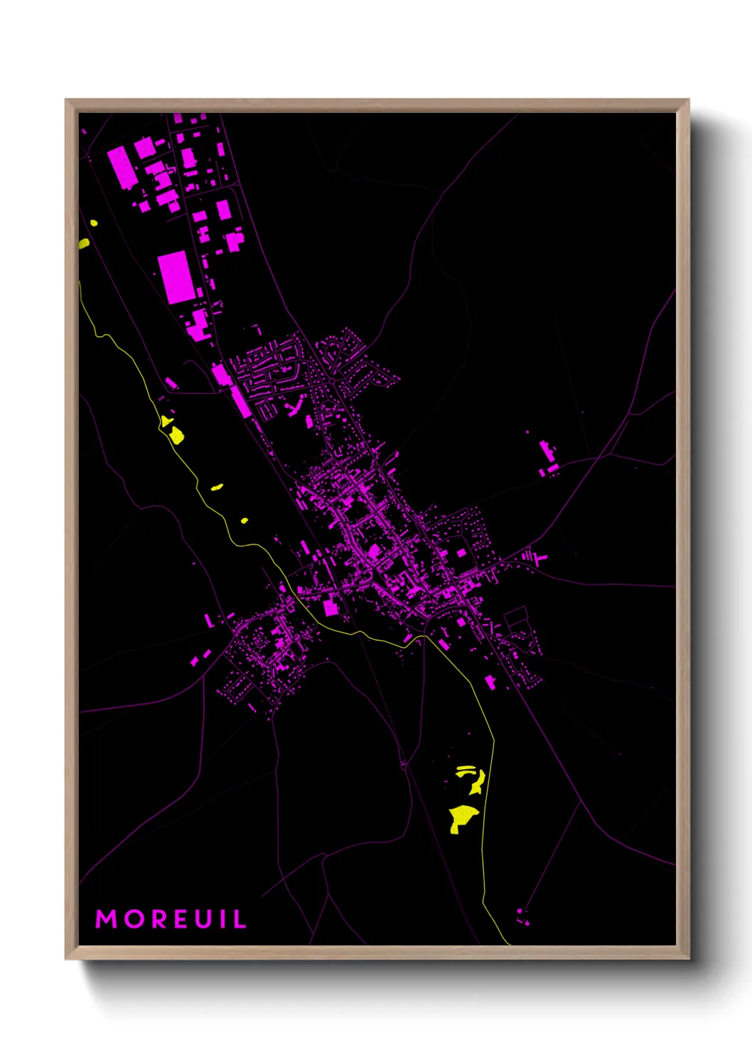 Une affiche de carte sur Moreuil