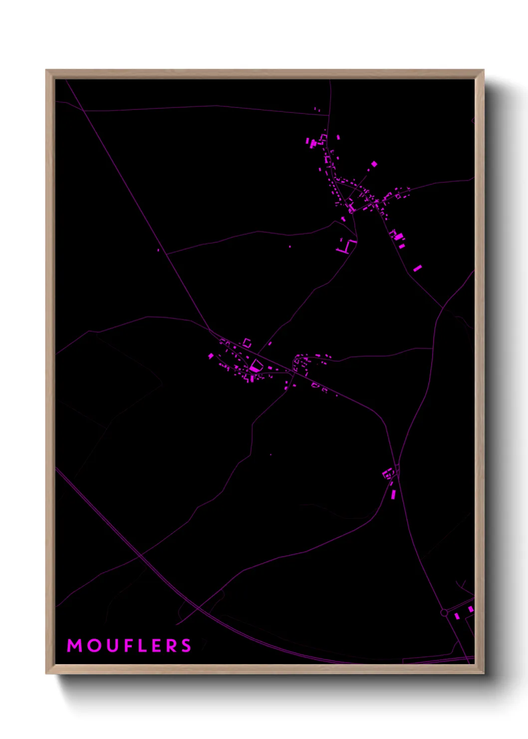 Une affiche de carte sur Mouflers