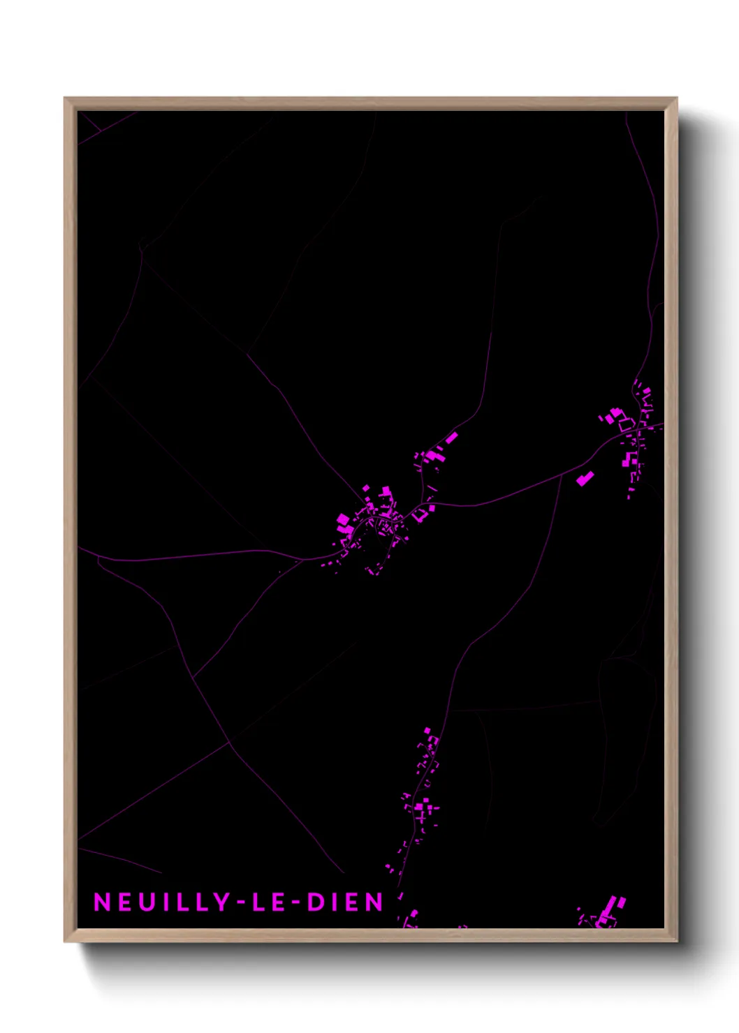 Un poster carteNeuilly-le-Dien