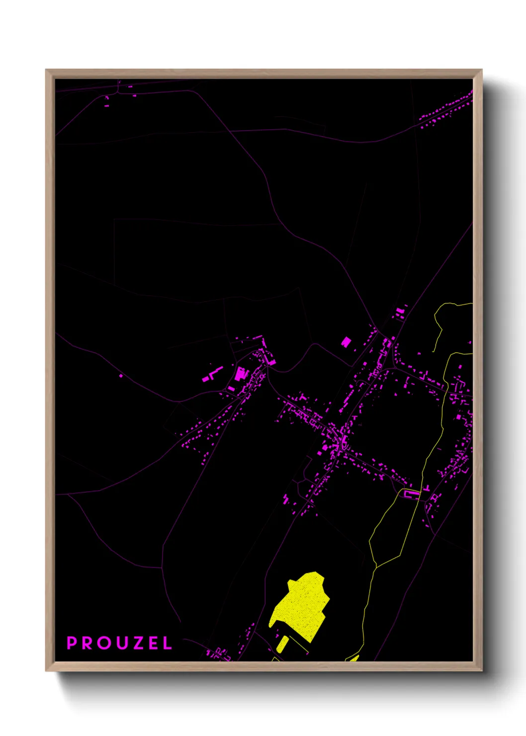 Une affiche de carte sur Prouzel