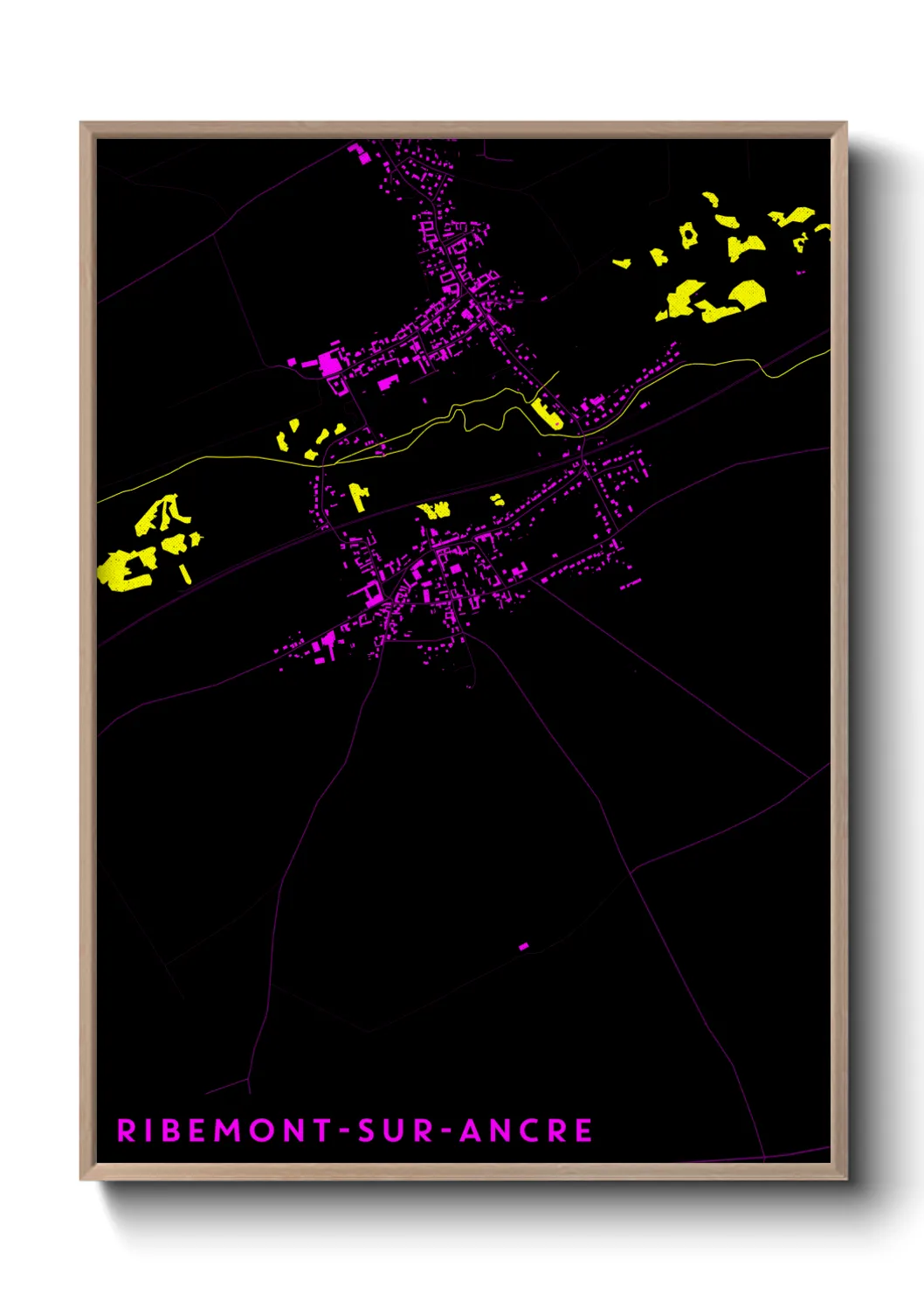 Une affiche de carte sur Ribemont-sur-Ancre