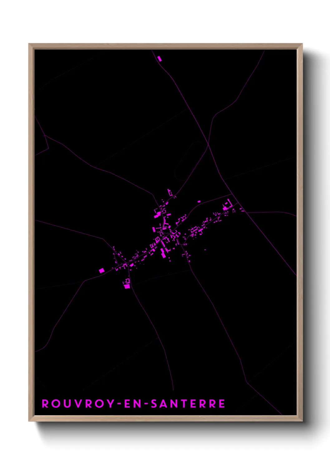 Une affiche de carte sur Rouvroy-en-Santerre