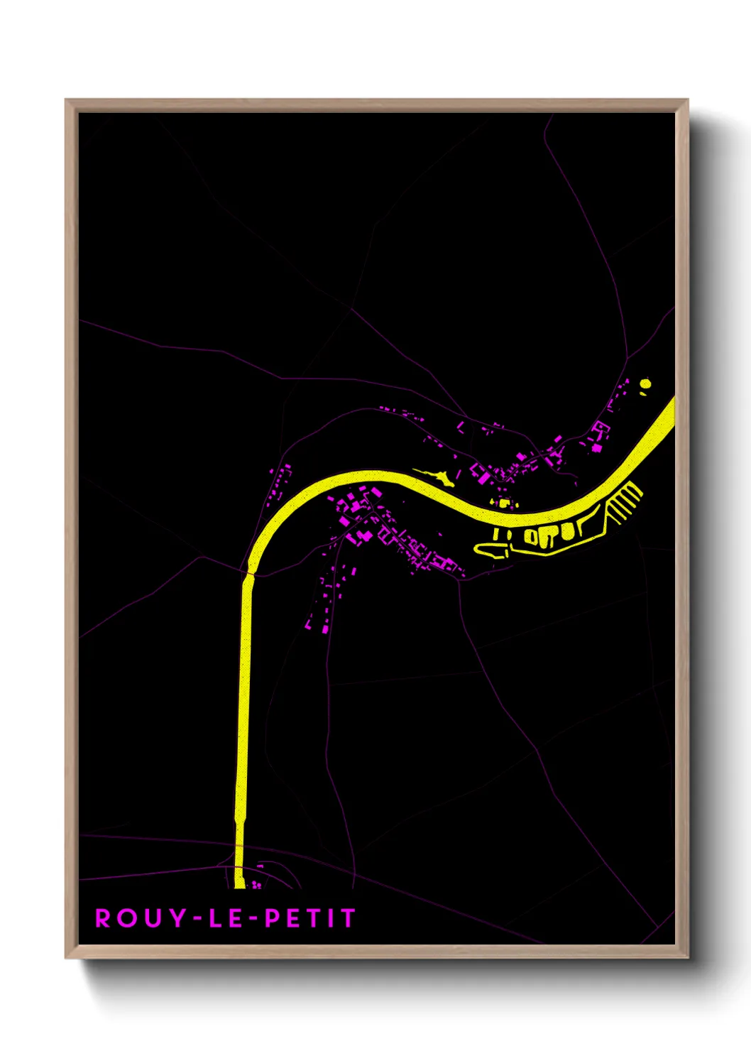 Une affiche de carte sur Rouy-le-Petit