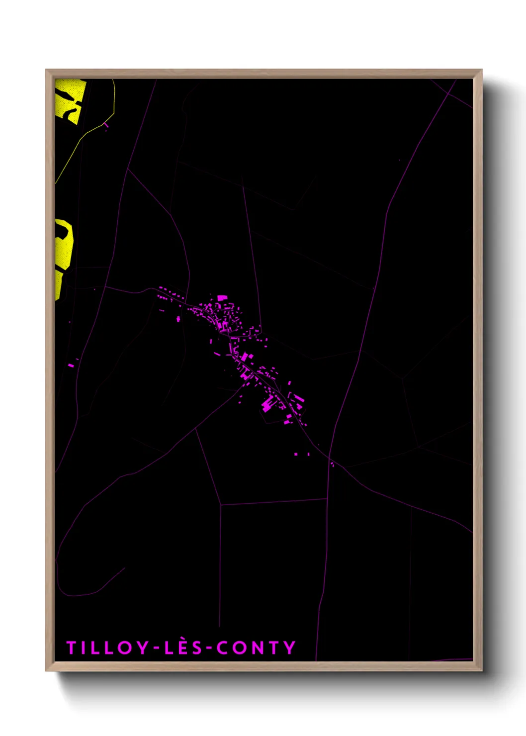 Une affiche de carte sur Tilloy-lès-Conty