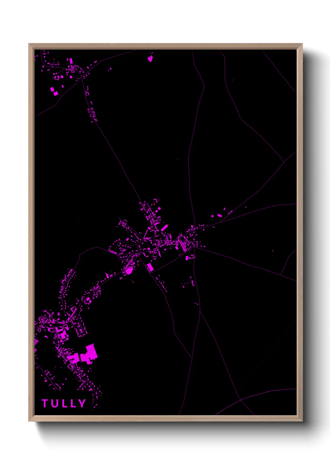 Une affiche de carte sur Tully