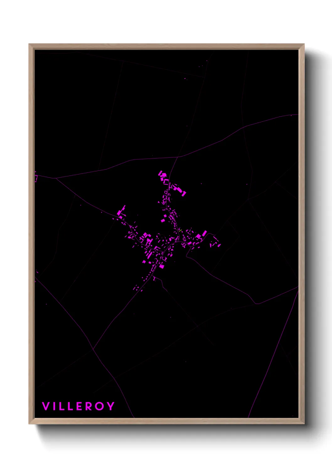 Une affiche de carte sur Villeroy