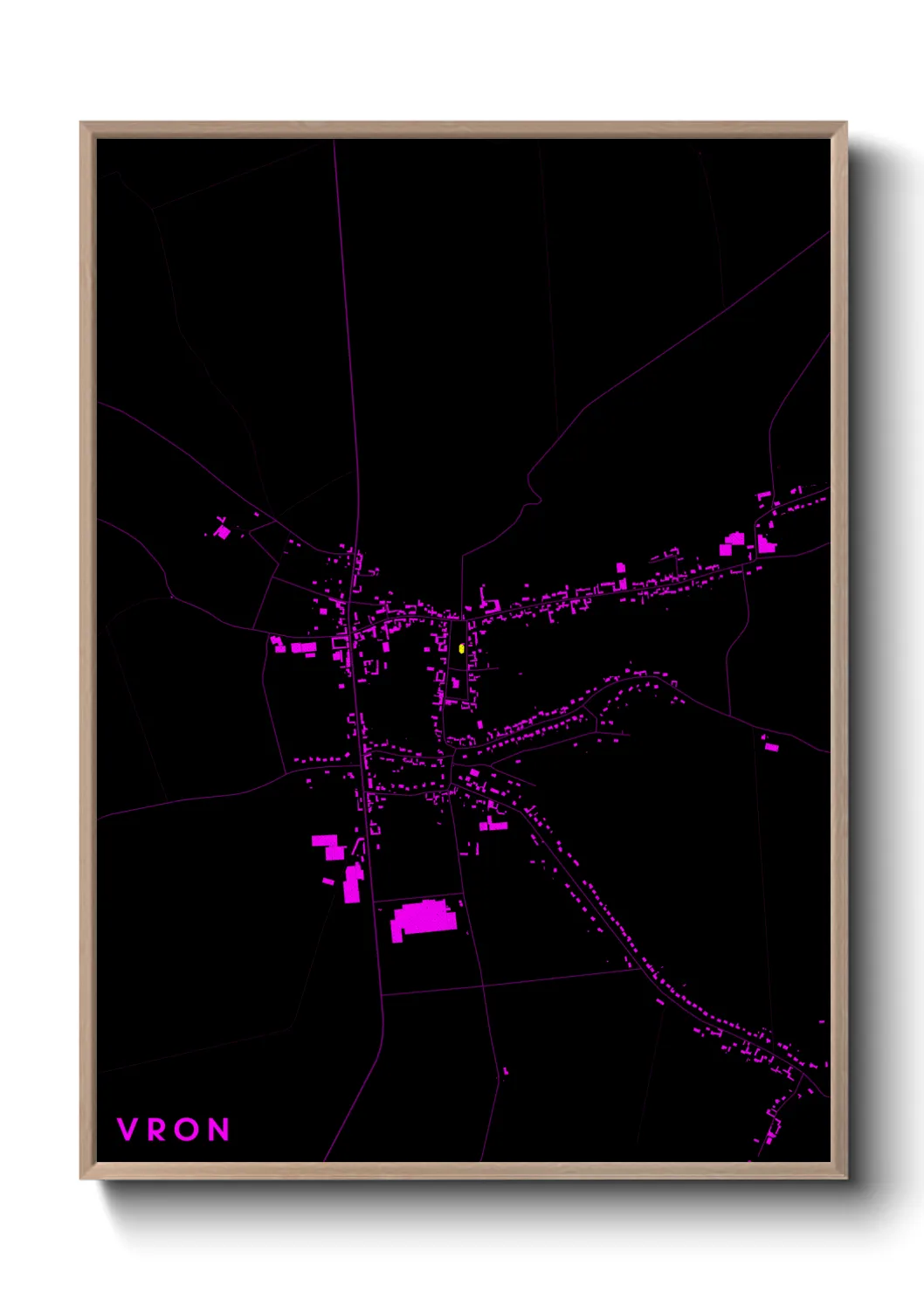 Une affiche de carte sur Vron
