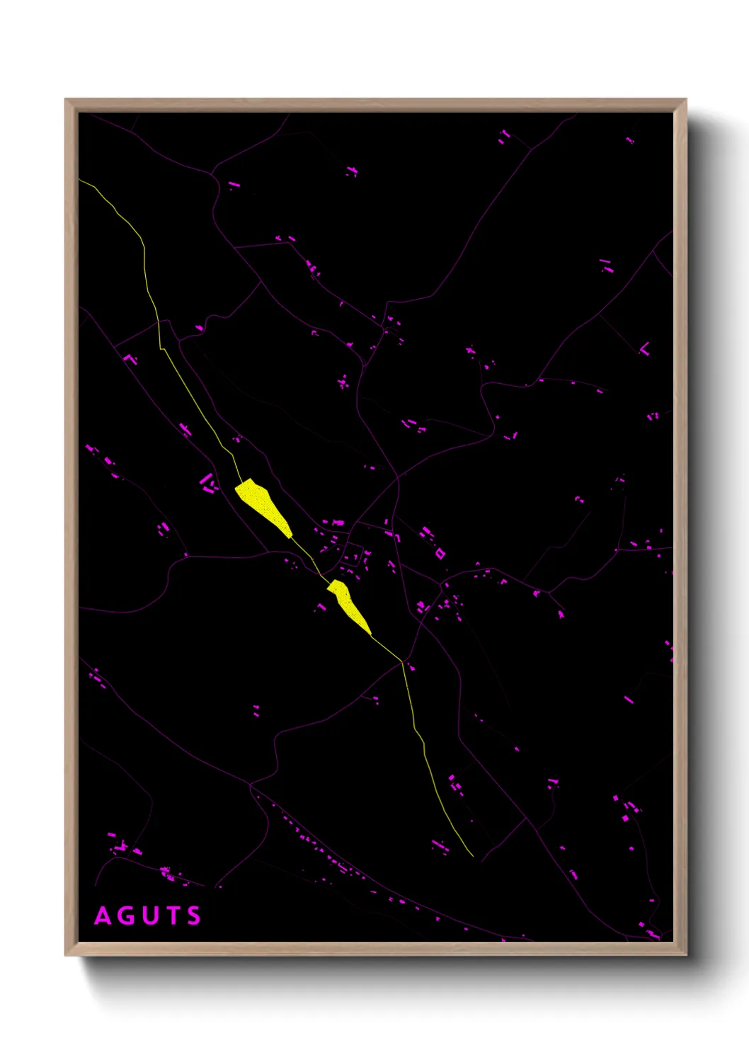 Une affiche de carte sur Aguts