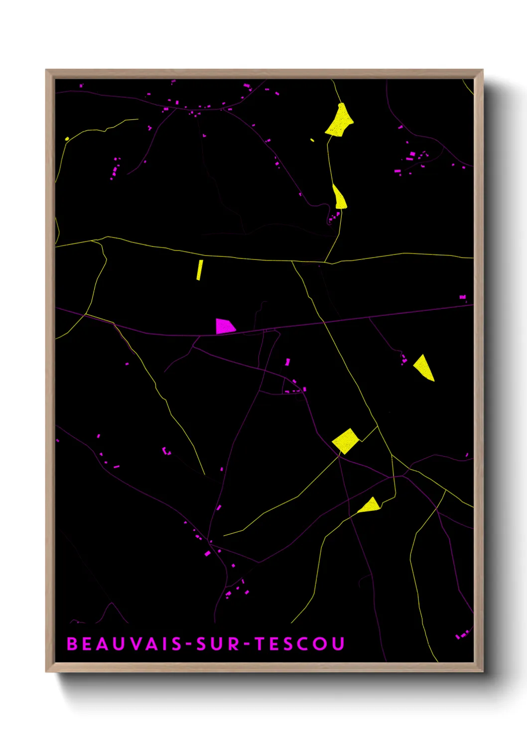 Un poster carteBeauvais-sur-Tescou