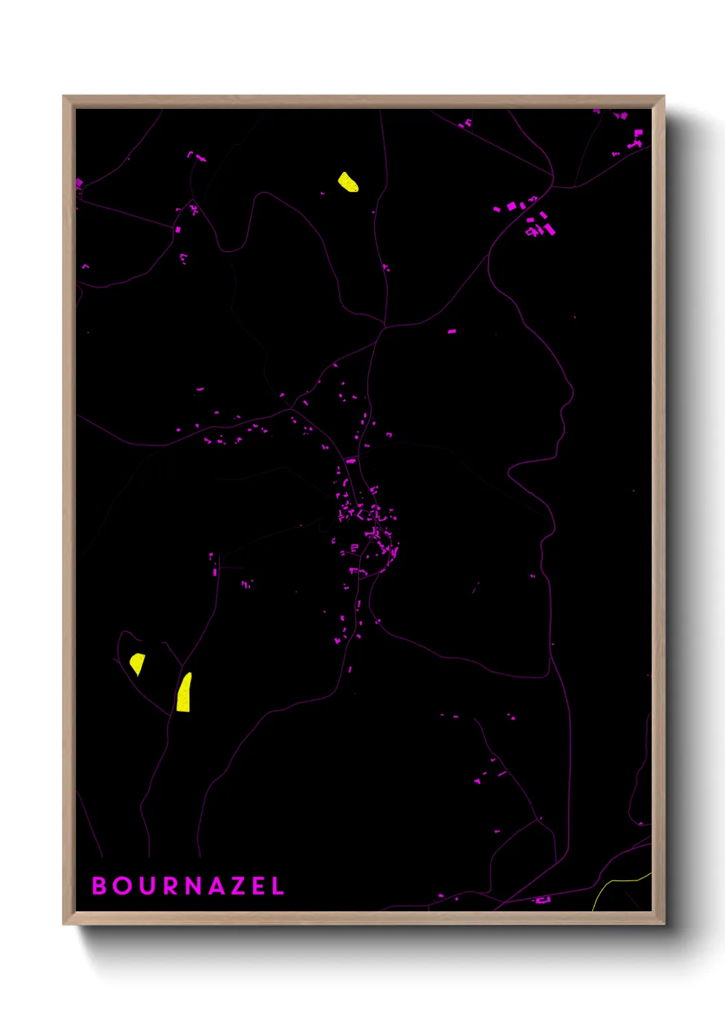 Une affiche de carte sur Bournazel