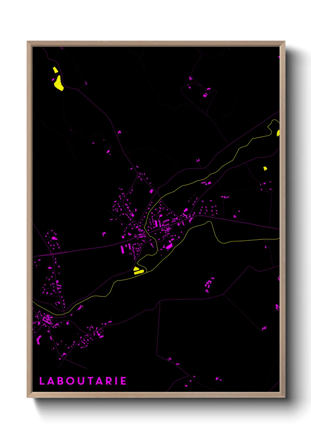 Une affiche de carte sur Laboutarie