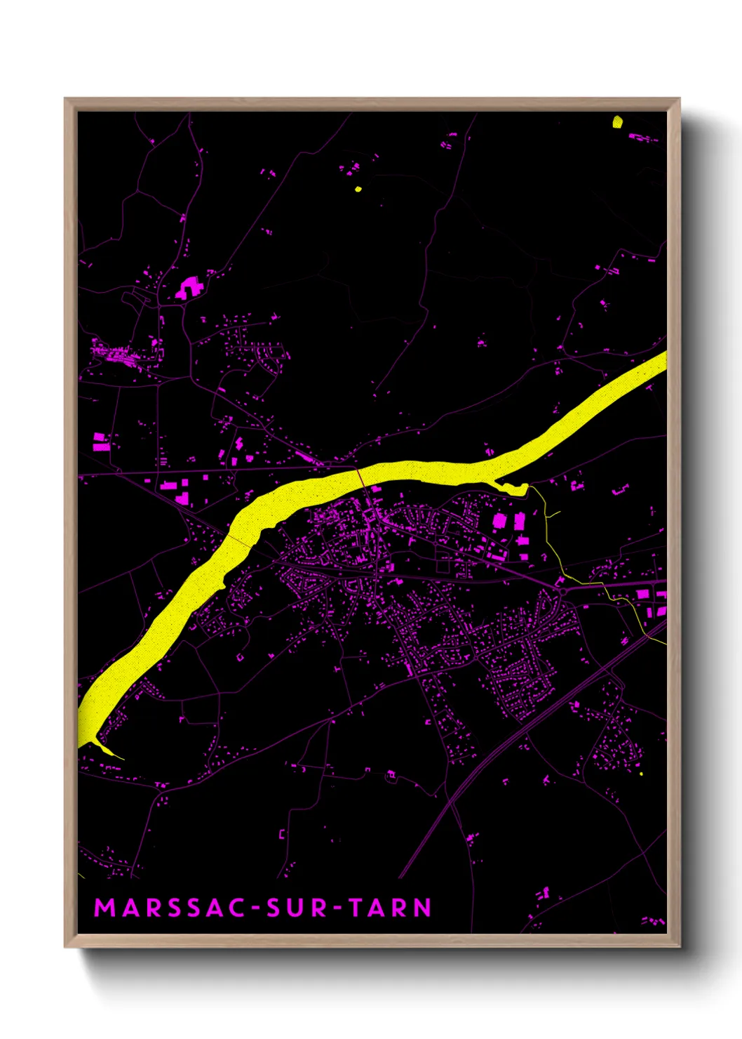Un poster carteMarssac-sur-Tarn