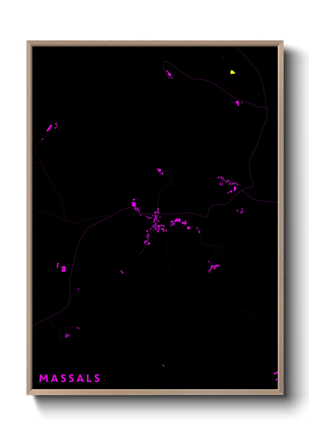 Une affiche de carte sur Massals