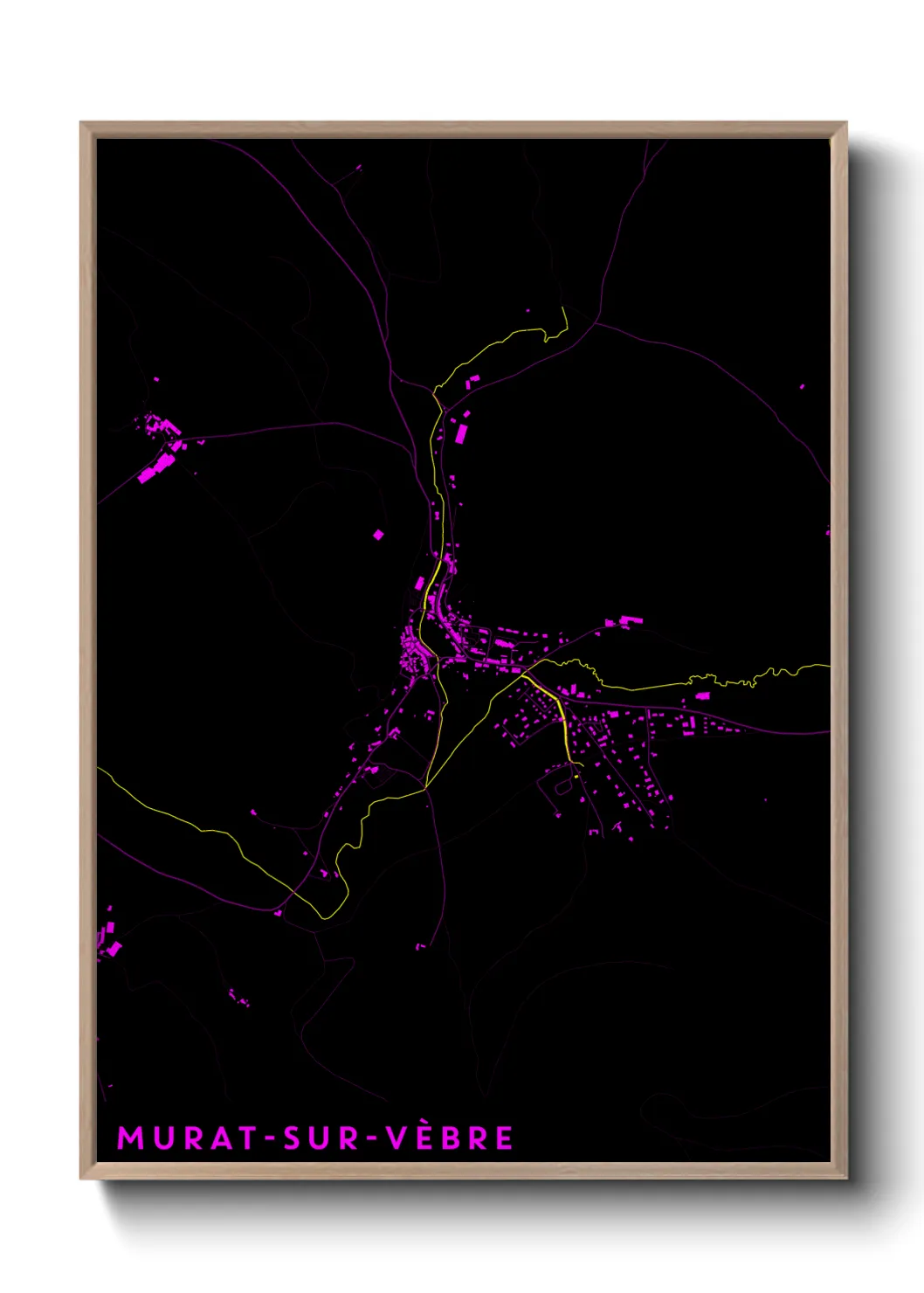 Un poster carteMurat-sur-Vèbre