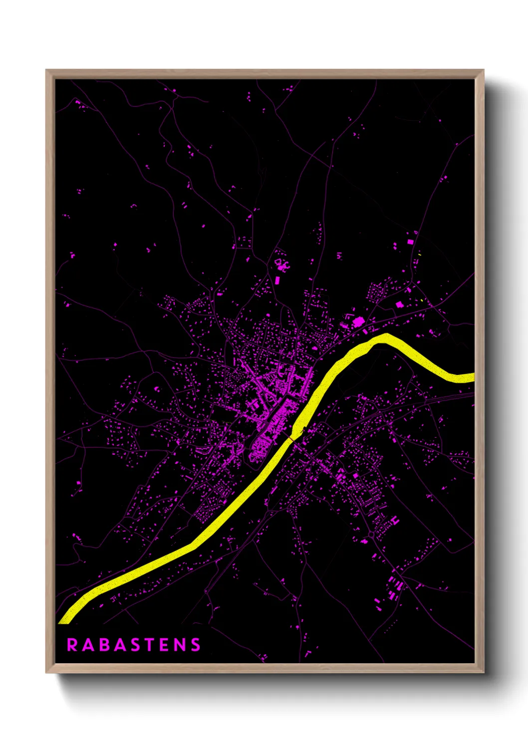 Une affiche de carte sur Rabastens