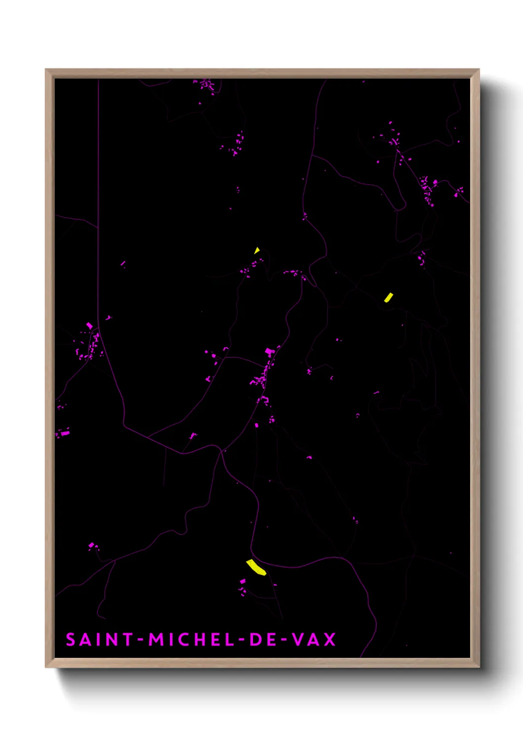 Un poster carteSaint-Michel-de-Vax