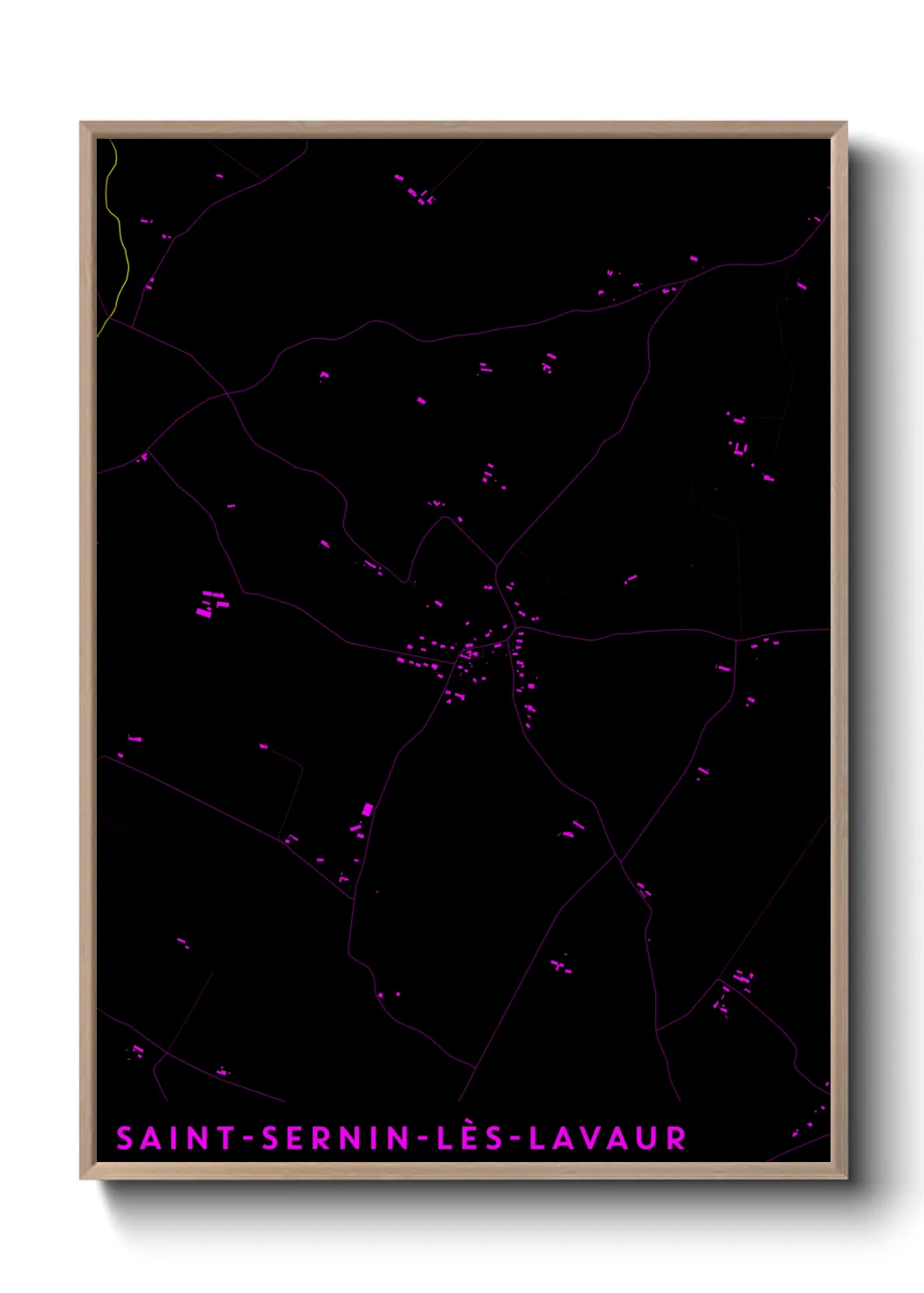 Un poster carteSaint-Sernin-lès-Lavaur