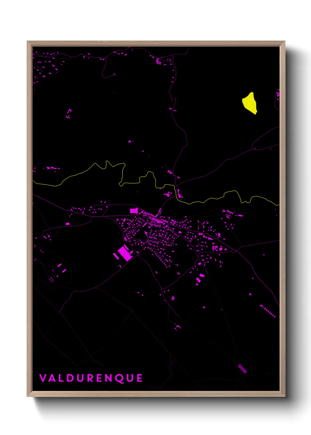 Une affiche de carte sur Valdurenque