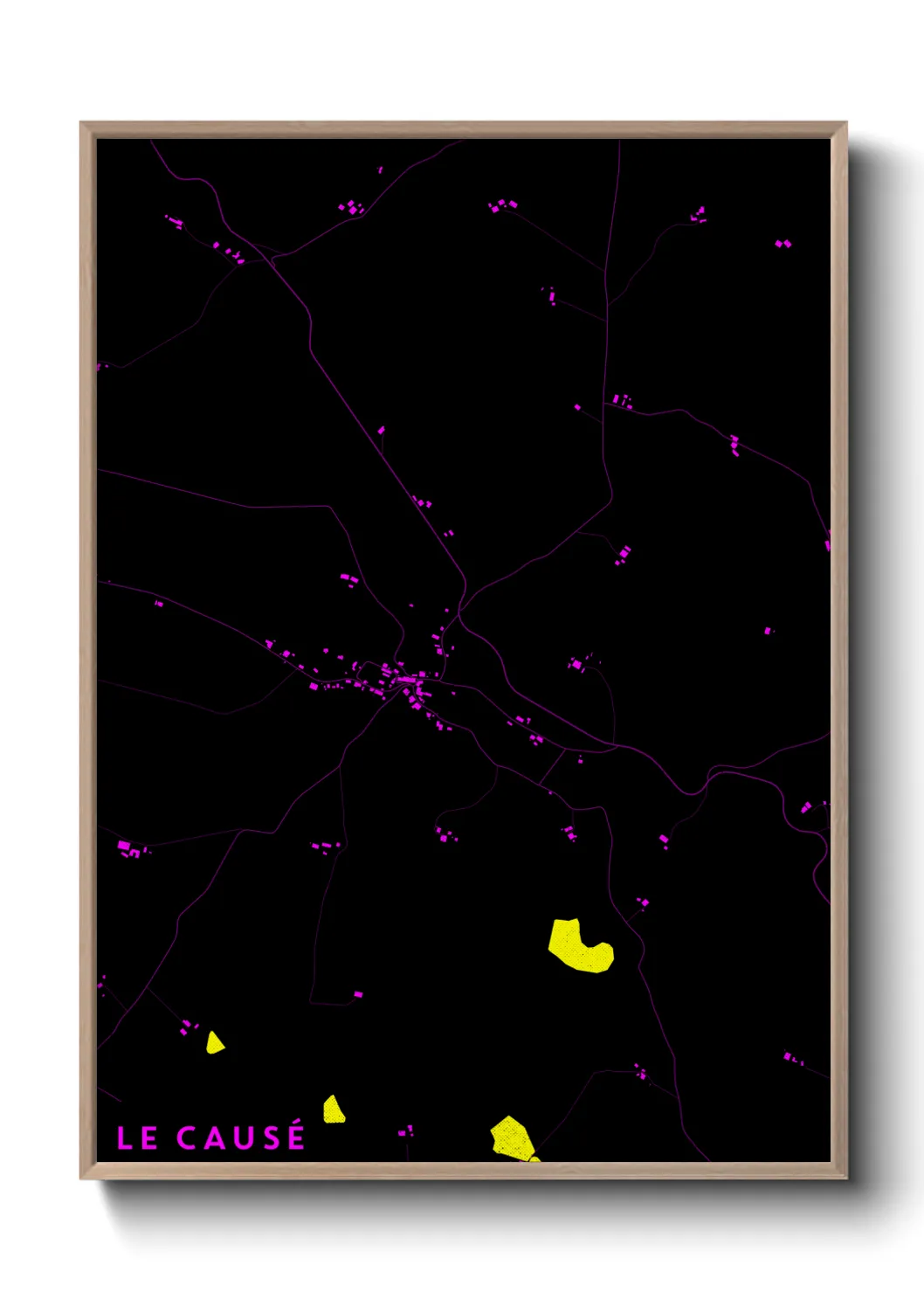 Une affiche de carte sur Le Causé