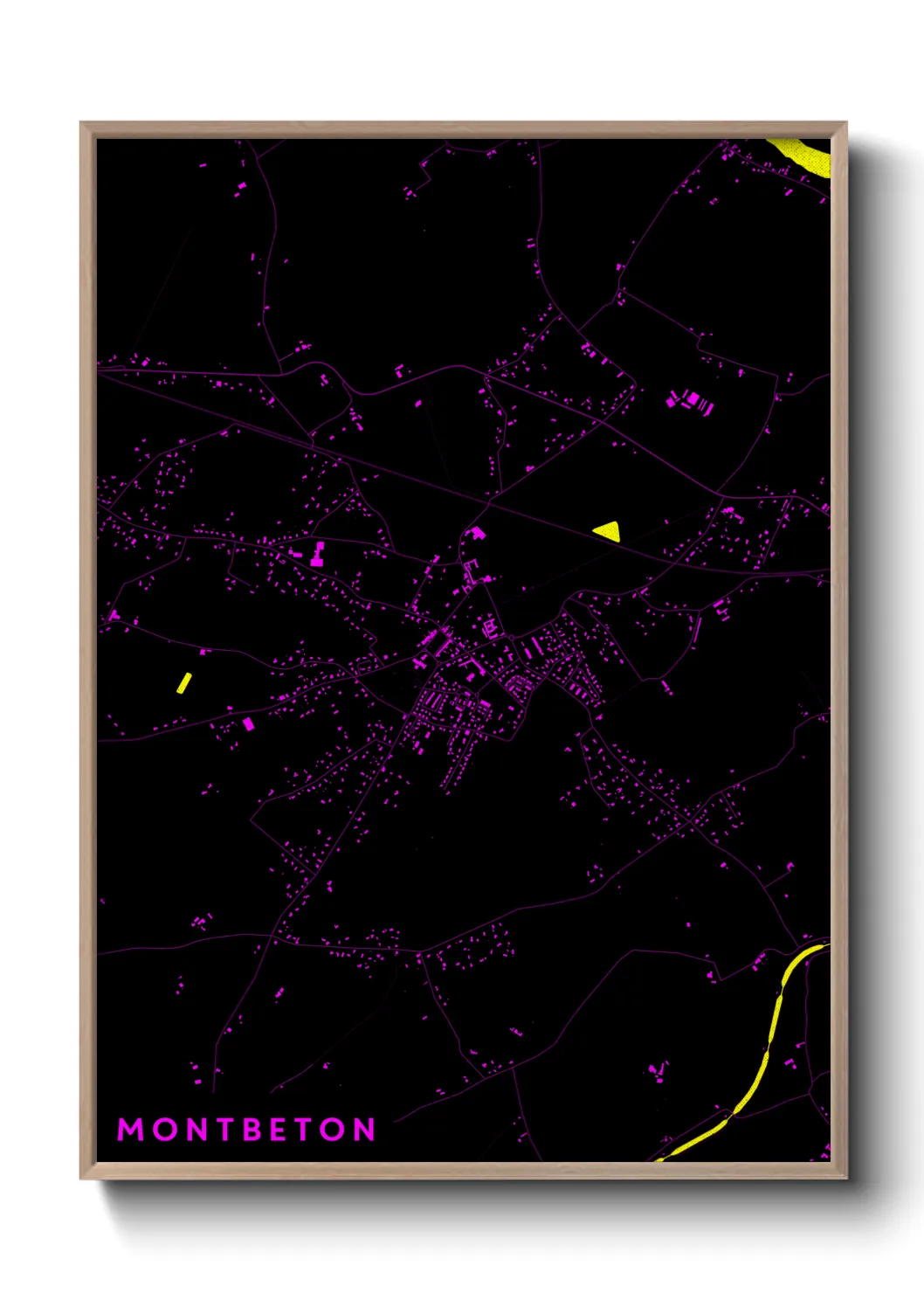 Une affiche de carte sur Montbeton