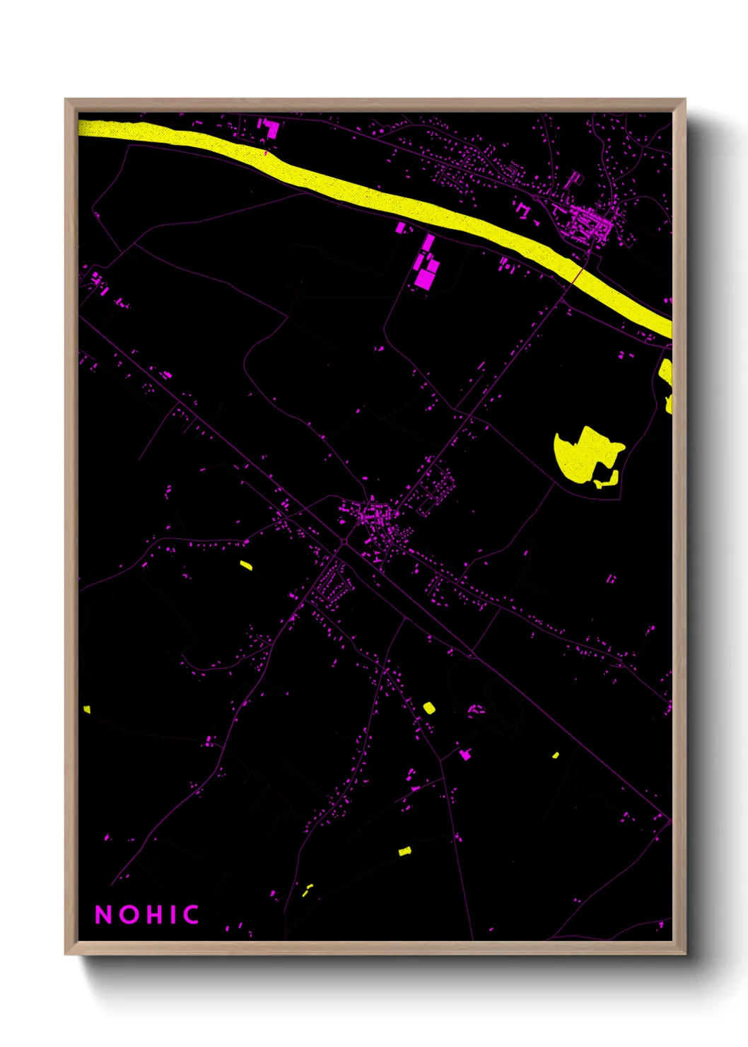 Une affiche de carte sur Nohic