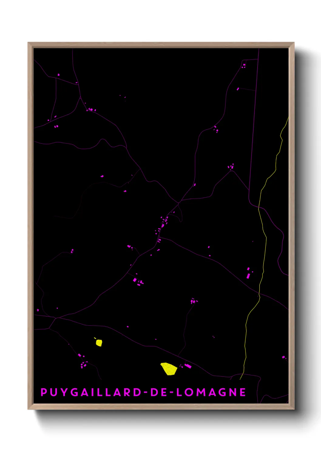Un poster cartePuygaillard-de-Lomagne