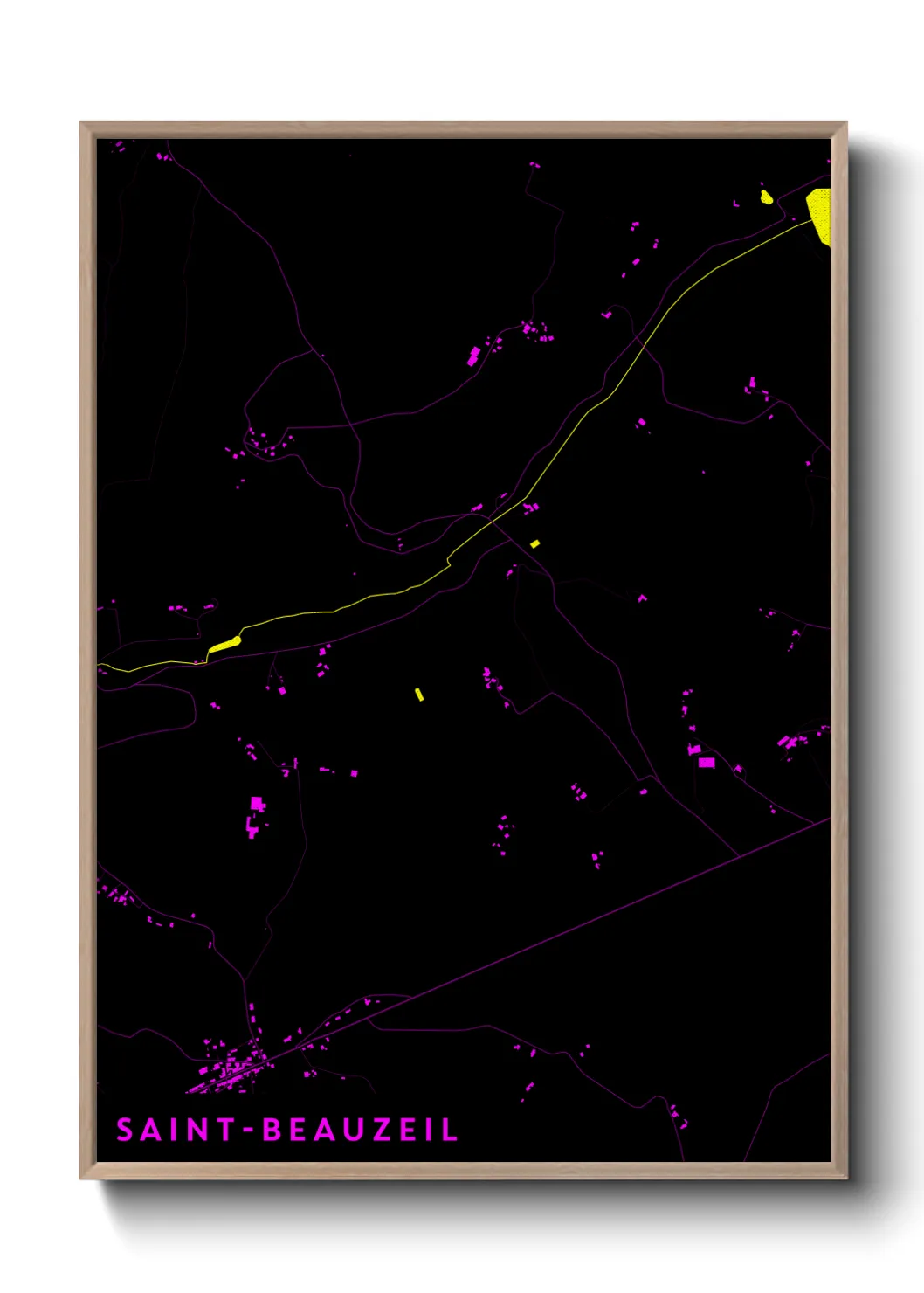 Un poster carteSaint-Beauzeil