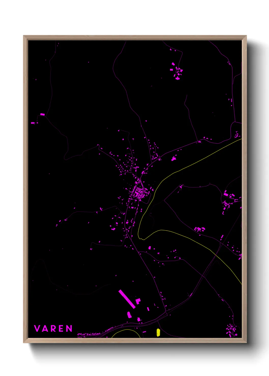 Une affiche de carte sur Varen