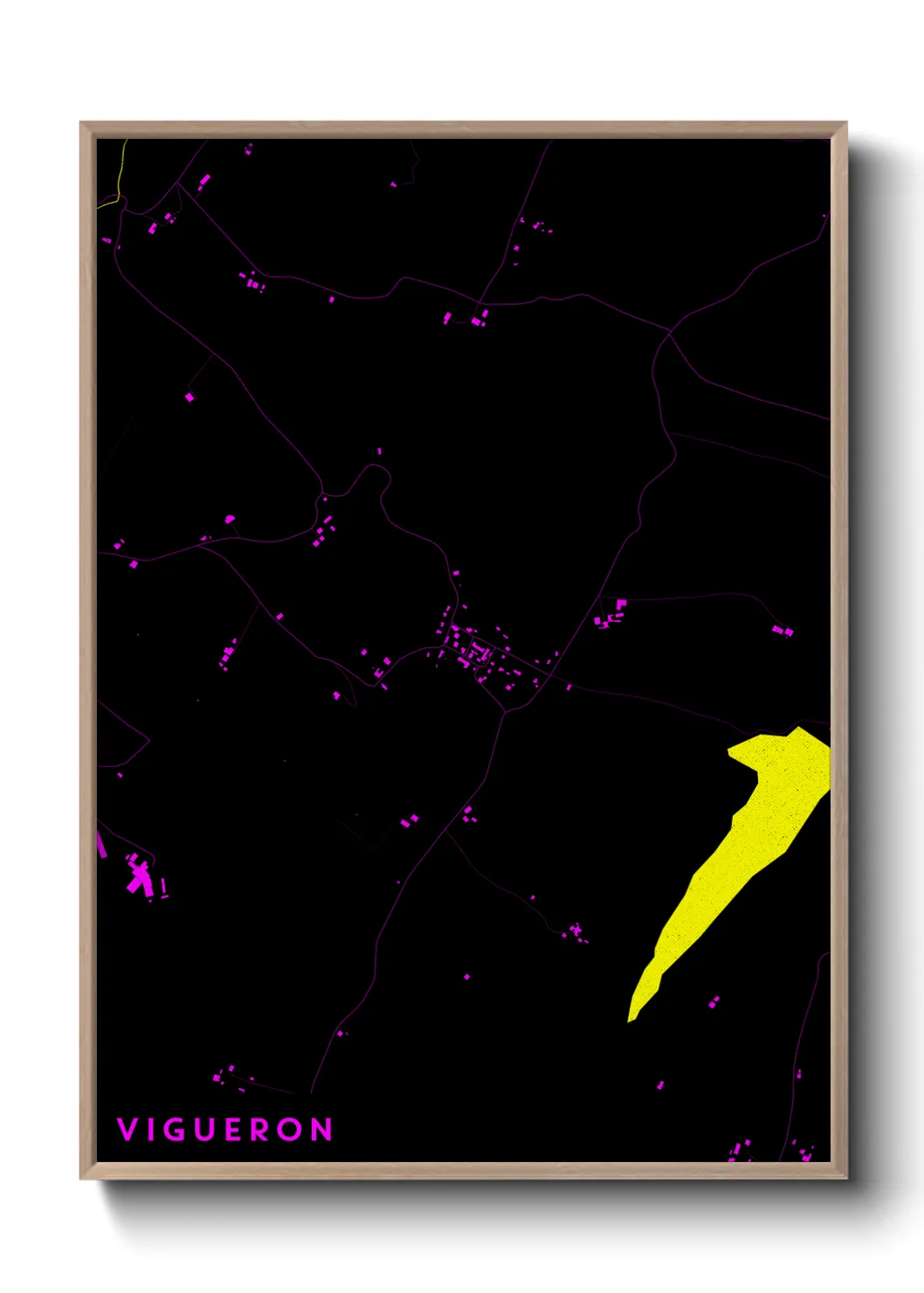 Une affiche de carte sur Vigueron