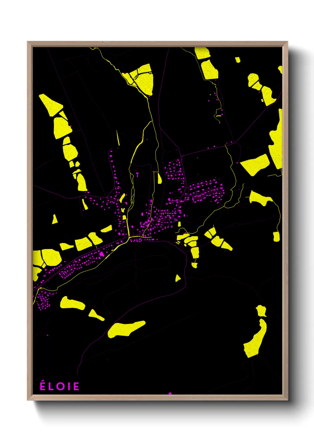Une affiche de carte sur Éloie