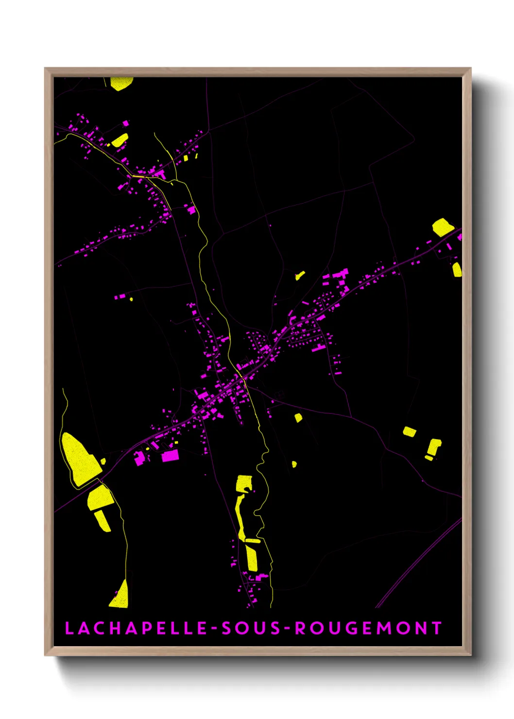 Une affiche de carte sur Lachapelle-sous-Rougemont