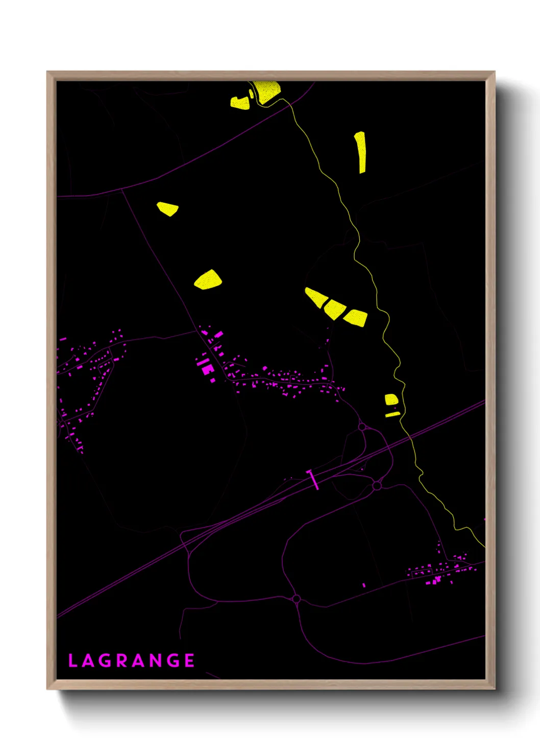 Une affiche de carte sur Lagrange