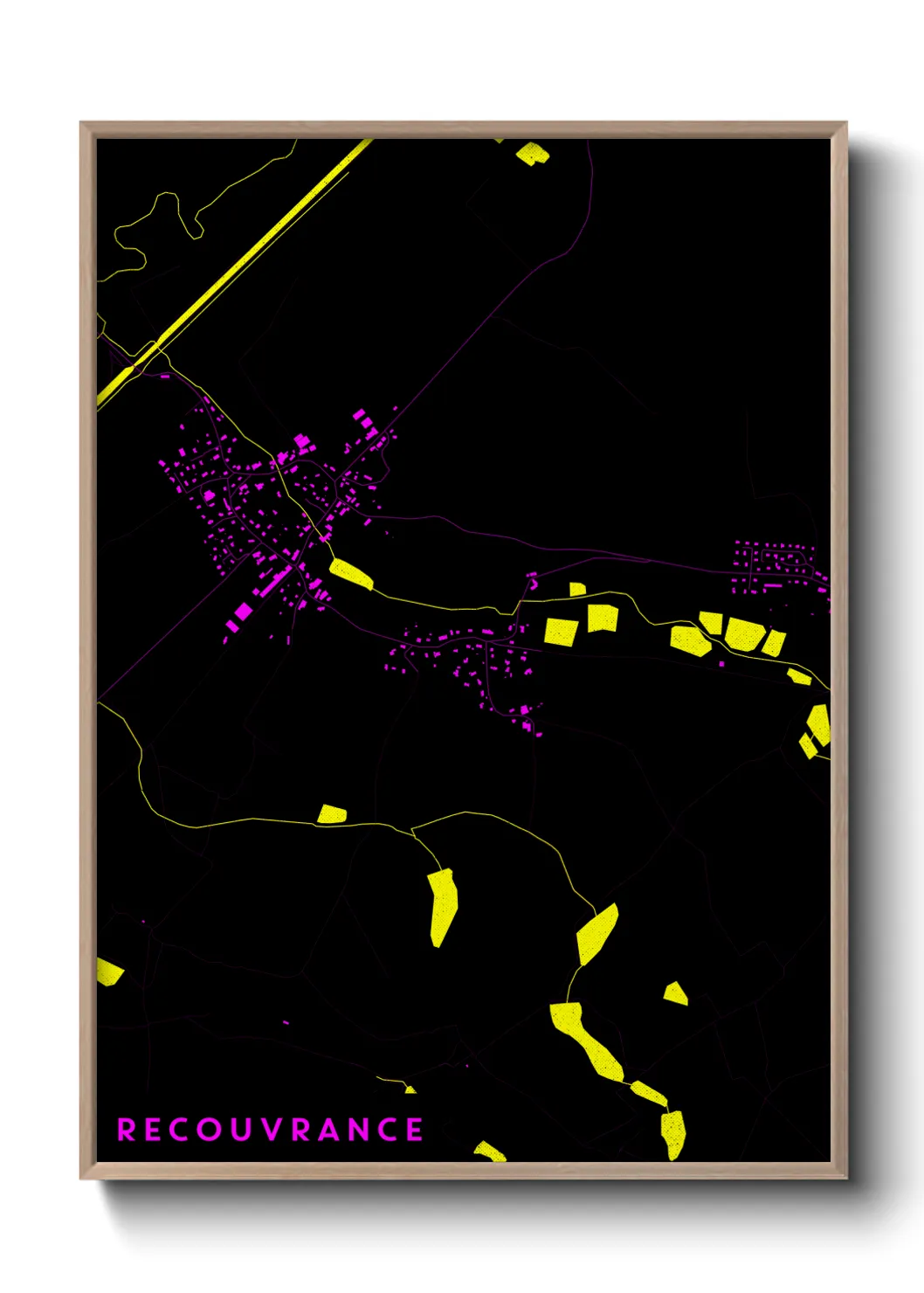 Une affiche de carte sur Recouvrance