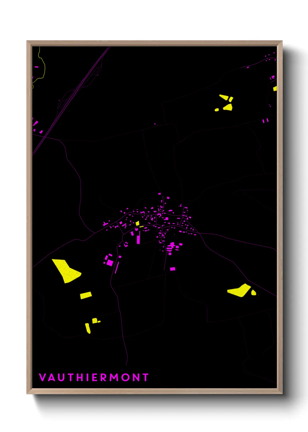 Une affiche de carte sur Vauthiermont