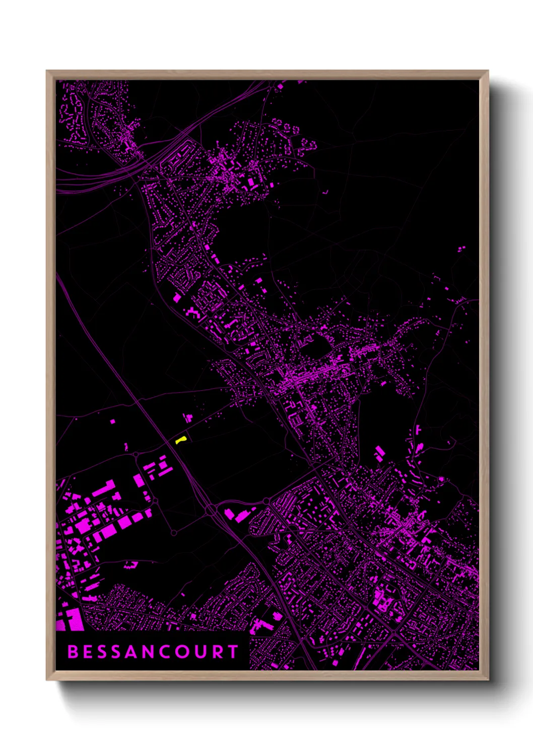 Une affiche de carte sur Bessancourt
