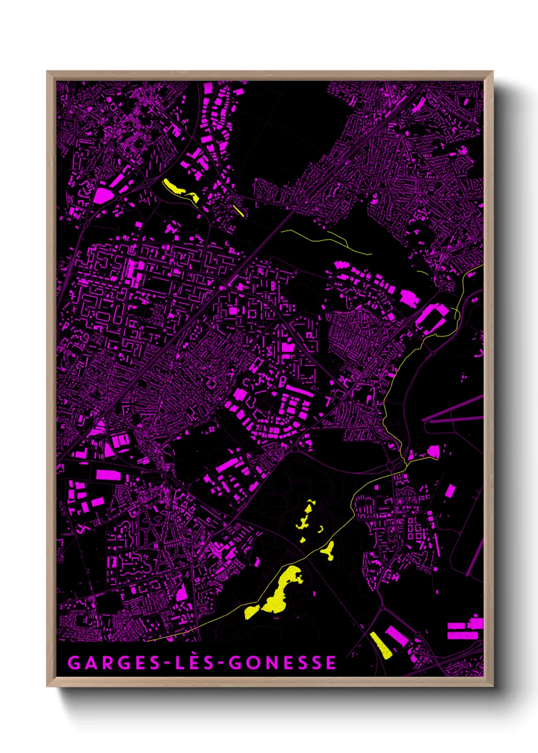 Un poster carteGarges-lès-Gonesse
