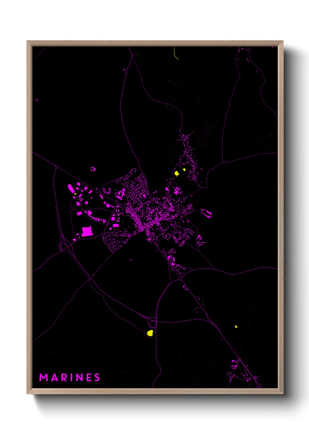 Une affiche de carte sur Marines