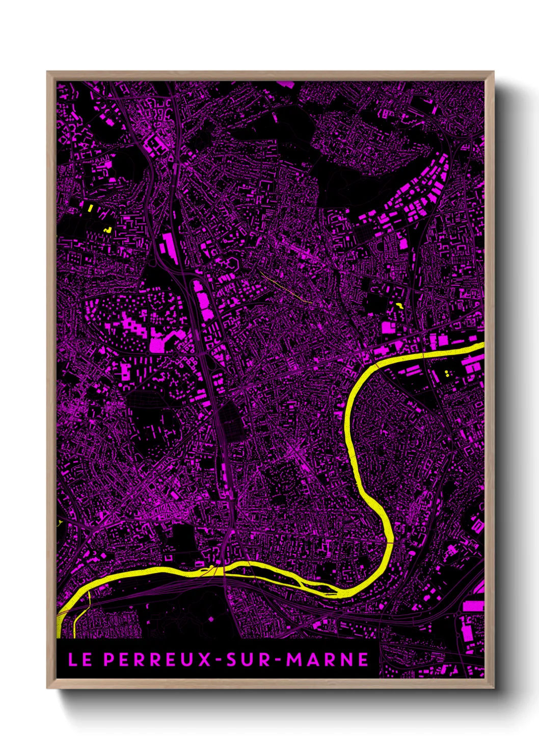 Une affiche de carte sur Le Perreux-sur-Marne