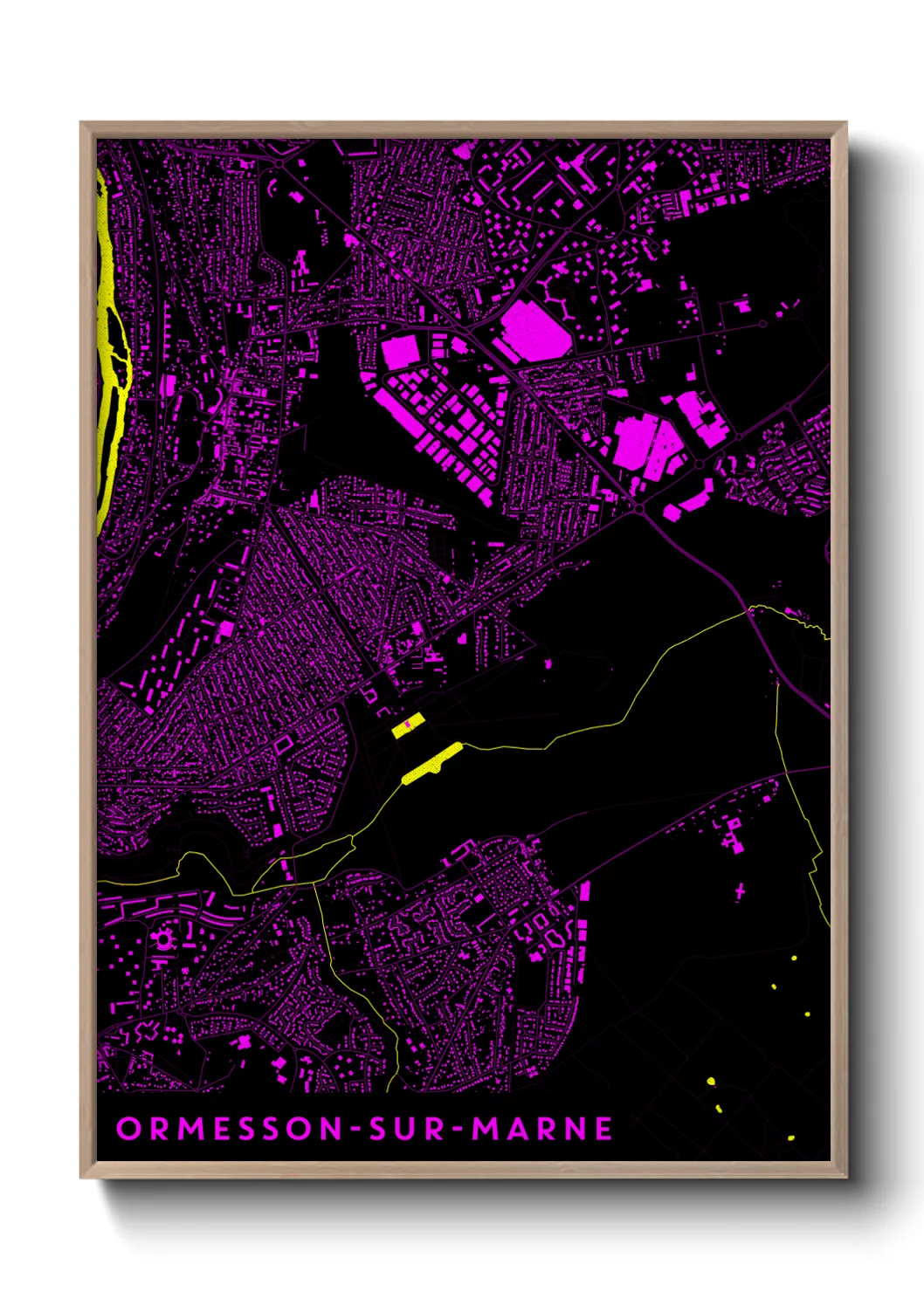 Un poster carteOrmesson-sur-Marne