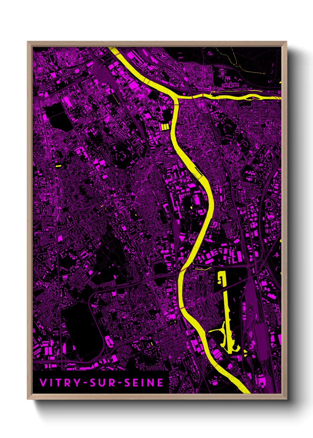 Un poster carteVitry-sur-Seine
