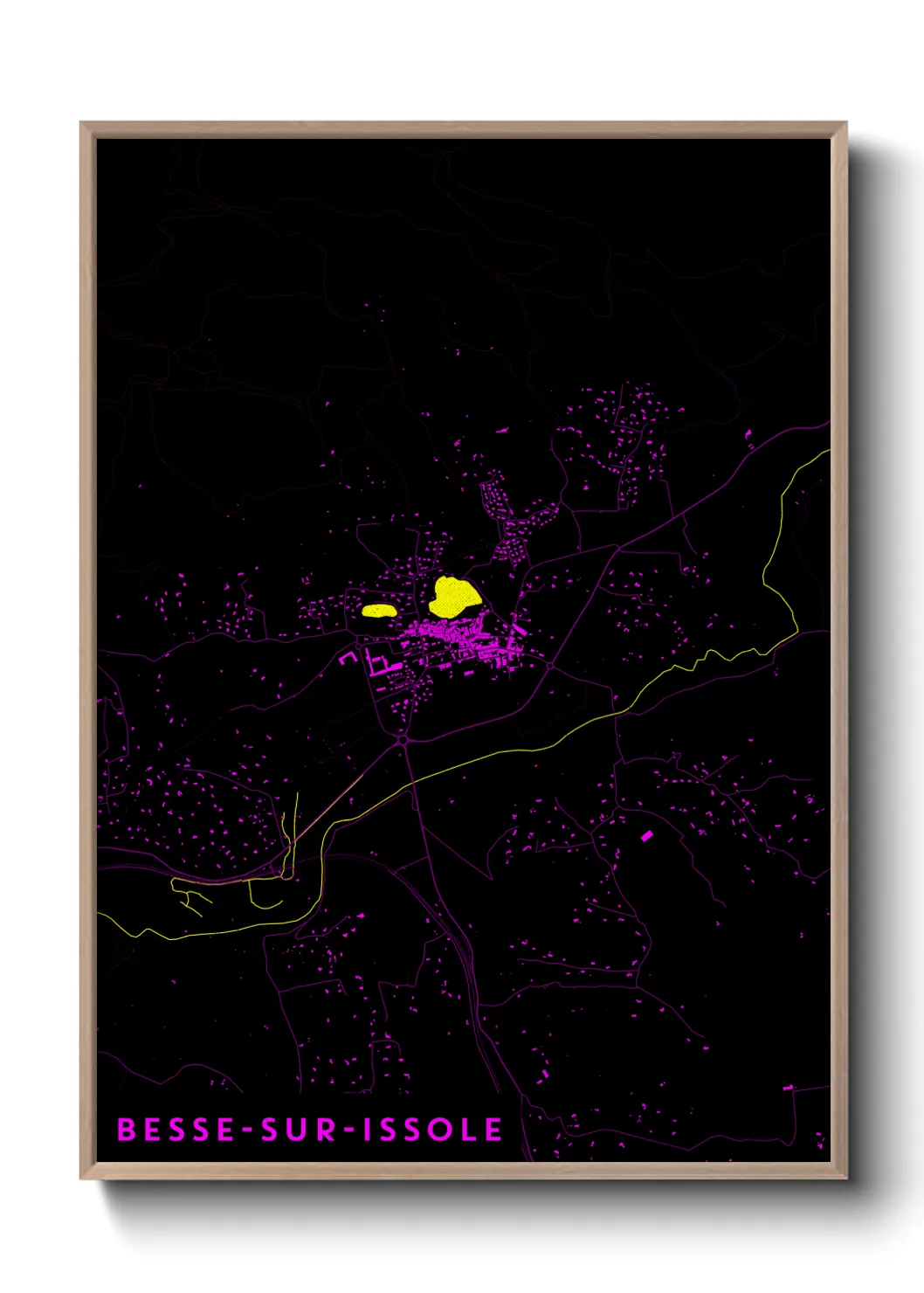 Un poster carteBesse-sur-Issole