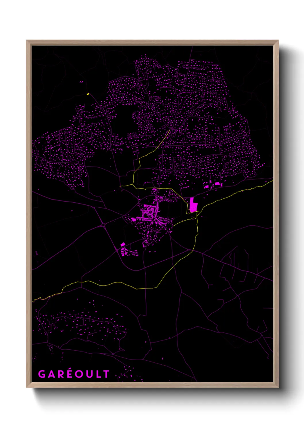 Une affiche de carte sur Garéoult