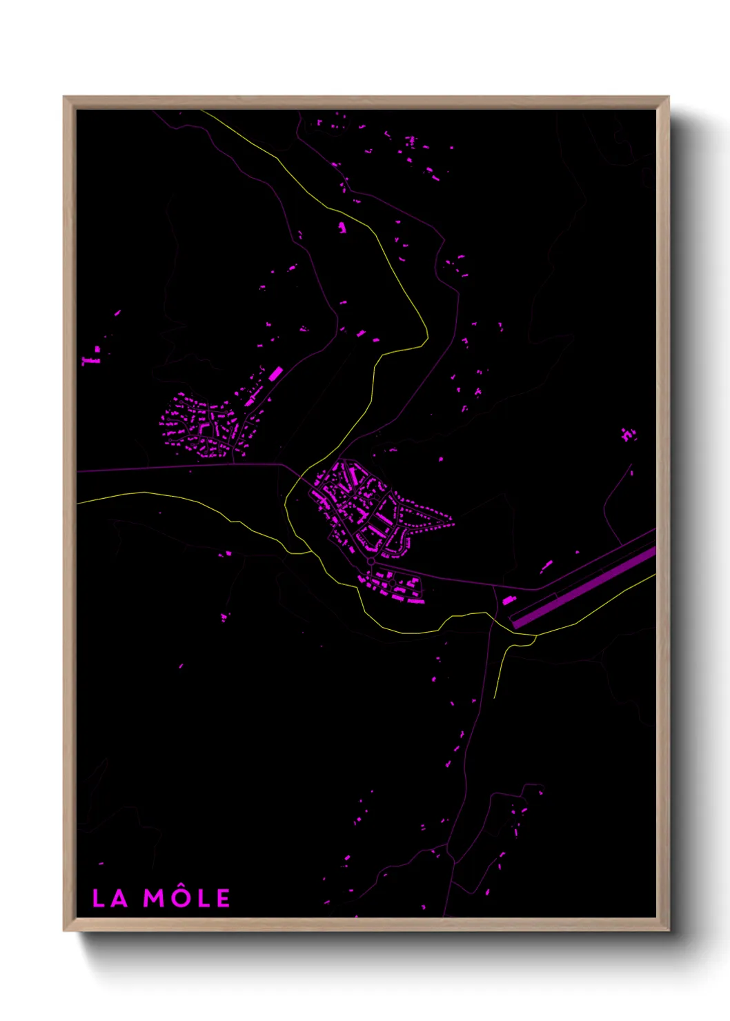 Une affiche de carte sur La Môle