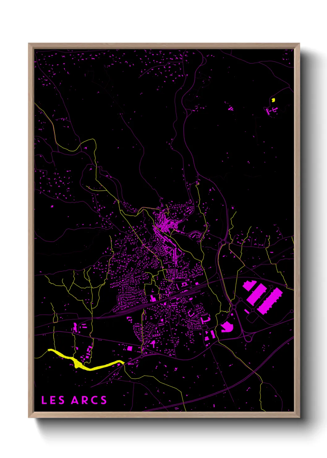 Un poster carteLes Arcs