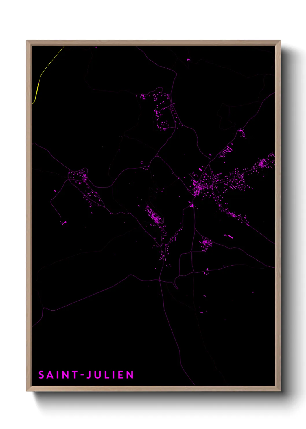 Un poster carteSaint-Julien