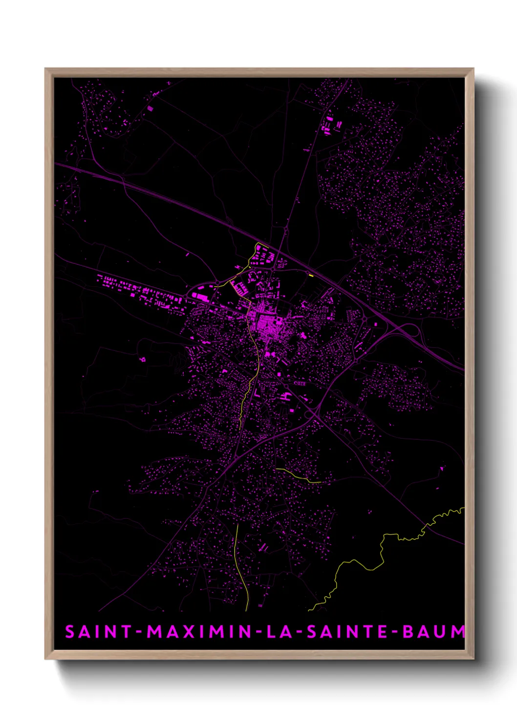Un poster carteSaint-Maximin-la-Sainte-Baume
