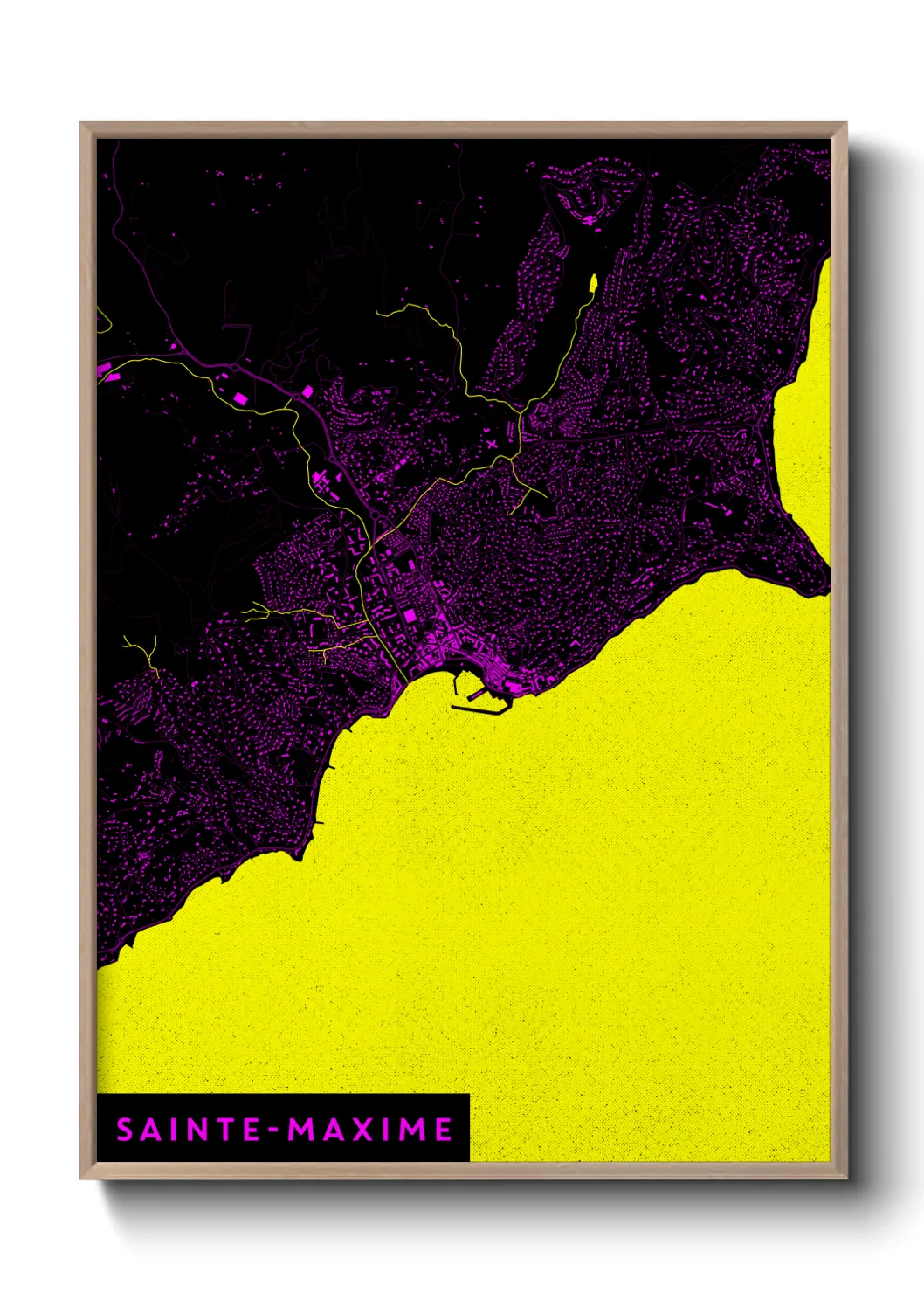 Un poster carteSainte-Maxime
