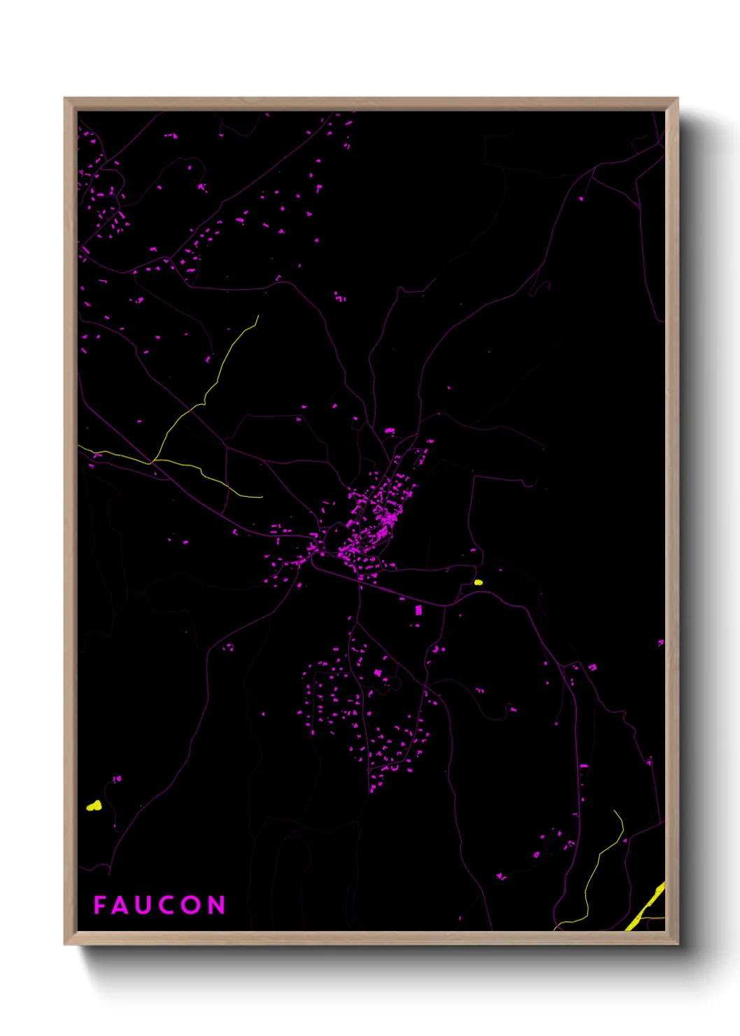 Une affiche de carte sur Faucon
