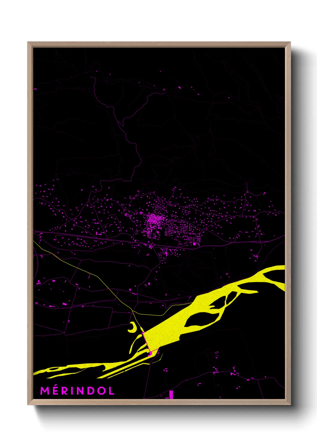 Une affiche de carte sur Mérindol